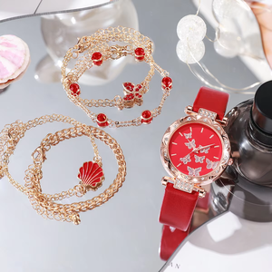Precio de fábrica Mujeres Negocios Reloj de cuarzo dorado Moda Acero inoxidable Venta al por mayor Mujeres Negocios Diamante Cuarzo Wat - Product Image 4