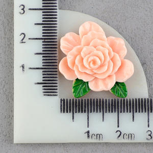 ดอกไม้เรซินขัดหลังแบนอุปกรณ์ตกแต่งแบบทำมือ - Product Image 6