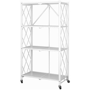 Modern Metal Multi-Layer Kitchen Foldable <b>Storage</b> <b>Rack</b> with Standing Floor Design-Eco-Friendly - Product Image 1