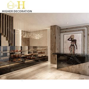 Panadería 3D Concepto de interior Cafetería moderna Diseño de diseño Comercial Pastelería Muebles Set Factory <span class=keywords><strong>Outlet</strong></span> - Product Image 2