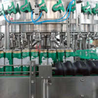 Máquina de Llenado y Sellado de Agua Carbonatada de Alta Precisión |   Envase Rotatorio de Acero Inoxidable para Bebidas Líquidas con Gas