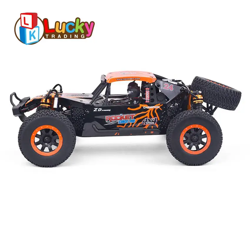 Amazon hot sell 1/10 4WD 2.4G Desert Truck Brush ZD Racing ROCKET DBX 10 RC Car High Speed Off Road Vehicle
