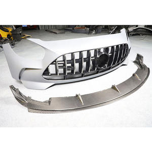 Pare-chocs avant de voiture en fibre de carbone sèche de style <span class=keywords><strong>Black</strong></span> Series avec lèvre pour Mercedes Benz <span class=keywords><strong>AMG</strong></span> <span class=keywords><strong>GT</strong></span> GTS Pièces de voiture - Product Image 2