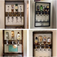 Vente chaude 4 bouteilles rotatives/murales distributeur de vin Machine projet bière/liqueur pompe distributeurs avec support