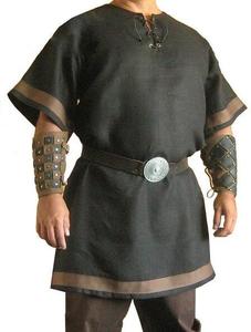 Costume da Cavaliere Medievale Vintage Rinascimentale Ecowalson per Uomo Tunica da Pirata Nordico Camicia Top Rinascimentale - Product Image 2