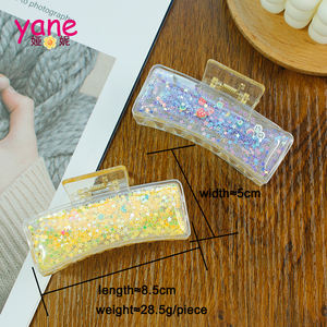 Payetler ve renkli orta boy saç pençe ile kadın quicksand pençe klipleri toptan - Product Image 2