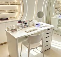 Professional Manicure Nail Table With Storage Drawers Multi‑Function Nail Tech Work Desk Suitable For Home Office Small Studio