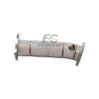 Collecteur d'échappement avant isolé en acier inoxydable SS304 pour Audi A4 A5 Q5 2.0T B9 2020-2024 – Réduit la pression d'air en retour