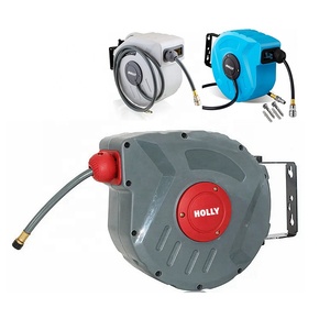 Hot New 10M Air Hose Reel <span class=keywords><strong>Automatique</strong></span> 1/4 Pouces Connexion Tuyau <span class=keywords><strong>Porte</strong></span>-Bobine 33Ft Montage Mural Tuyau D'air Comprimé Tuyau <span class=keywords><strong>Tambour</strong></span> Rack - Product Image 1