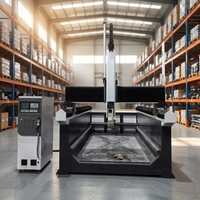 Centre de gravure sur polystyrène RC 4 axes avec table rotative 4ème axe, lit de gravure à commande personnalisée, table en acier pour gravure cylindrique