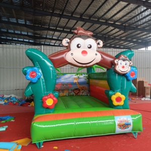 Nouveau style château gonflable singe en PVC 3m*4m*3m, petit château rebondissant pour enfants à <span class=keywords><strong>vendre</strong></span> - Product Image 2
