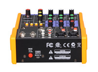 Mixer Audio Profesional G4 4 Kanal dengan Input Gitar Hi-Z, Antarmuka USB Konsol Bluetooth untuk Rekaman