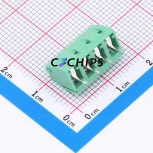 WJ124-3.81-4P Screw Terminal Block Through hole Component (THT),P=3.81mm Connector 1x4P 3.81mm Green Through Hole - Product Image 2