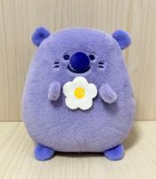 Vente en gros de 8 pouces Castor potelé bleu avec des fleurs Machine à griffes d'animal en peluche Poupée Porte-clés en peluche Jouets