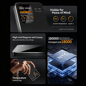 สินค้ามาใหม่ พาวเวอร์แบงค์ไร้สายแบบกำหนดเองได้ หน้าจอ TFT ความจุ 5000mah <span class=keywords><strong>3</strong></span> in 1 ชาร์จเร็วสุด 20W - Product Image 5