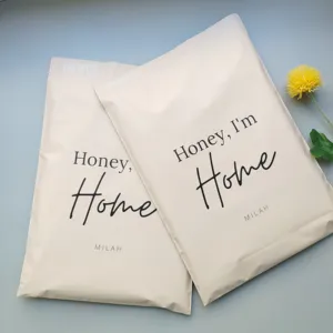 Bolsas de Envío de Polietileno Personalizadas con Logotipo Estampado en Oro de Lujo, Bolsas de Plástico para Ropa de Moda - Product Image 5