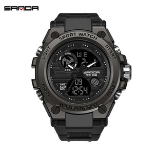 <span class=keywords><strong>Montre</strong></span> digitale pour <span class=keywords><strong>homme</strong></span> SANDA 739 <span class=keywords><strong>G</strong></span> Style, <span class=keywords><strong>montre</strong></span> de sport décontractée, résistante aux chocs, étanche, <span class=keywords><strong>montre</strong></span> électronique pour <span class=keywords><strong>homme</strong></span> - Product Image 2