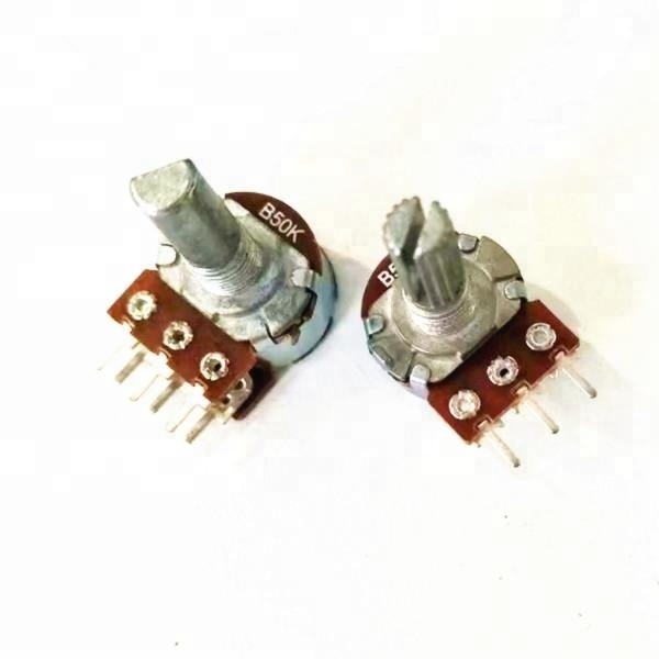Bonens Single/Double DPDT Rotary Potentiometer WH148 Adjustable 5k-100k Welding Mounting Dimmer