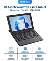 Ordinateur portable OEM 10.1 pouces 64 Go/128 Go Intel Celeron N4020 2 en 1 tablette fenêtre avec clavier d'accueil pour la maison école affaires