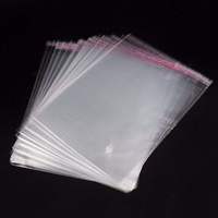 Sacs en plastique transparents BOPP OPP autocollants sur mesure, refermables, pour vêtements et chaussettes, impression de logo personnalisée possible