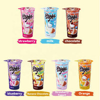 Barra de Galleta Meiji's Cup Dipped Finger Biscuit de 50g, Galletas Recubiertas de Chocolate, Palitos con Sabor a Chocolate, Fresa y Leche, Snack Japonés