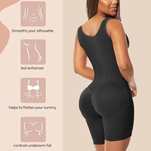 <span class=keywords><strong>Fajas</strong></span> Girdles Colombian High Compression Corset Tummy Control Bodysuit Butt Lifter Women Waist Reducing Shapewear - Product Image 3
