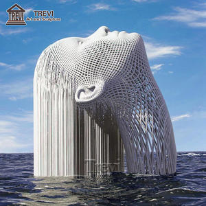 Escultura de Malla de Alambre de Acero Inoxidable Abstracta Artística Personalizada en Venta - Product Image 2