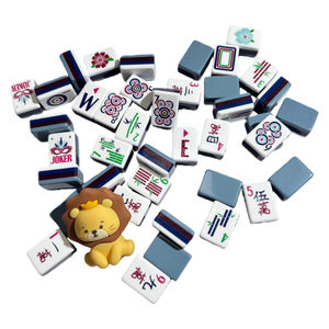 Juego de Cartas de Ajedrez Portátil para Exteriores, Fichas de Mahjong de Acrílico de Estilo Americano de Alta Calidad Resistentes a los Arañazos - Product Image 1