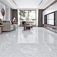 Carreaux de Porcelaine Brillants de Foshan 60x60, Sol Effet Marbre Porcelanato pour Salon