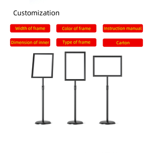 Cydisplay Bạc <span class=keywords><strong>A3</strong></span> áp phích hiển thị đứng có thể thu vào khung Heavy Duty quảng cáo áp phích đứng Snap khung đứng cho quảng cáo - Product Image 3