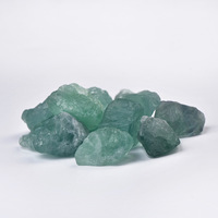 Fluorite verde scuro di cristallo naturale grezzo dell'ornamento dell'elisir all'ingrosso per il regalo accessorio del pendente di DIY della decorazione del giardino domestico