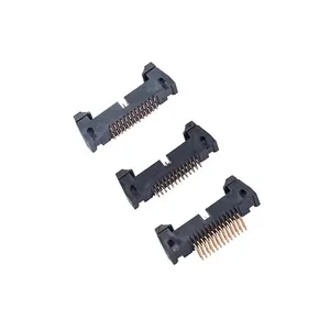 LECHUAN 1.27mm Pitch Straight Right Angle SMT Shrouded IDC Ejector Header Wire to Board Connector Box Header