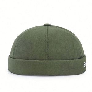 Gorros Docker sin Visera Bordados con Letras al por Mayor, Gorro de Marinero Ajustable con Borde Enrollado, Diseño Único - Product Image 1