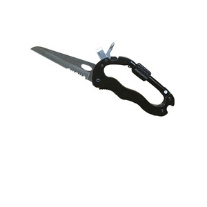 High Quality 5-in-1 Multitool Carabiners Knife with Bottle Opener, Screwdrivers and locking carabiner for Hiking Mountaineering
