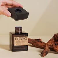 Offre Spéciale – Diffuseur de Parfum Carré de Luxe 100 ml en Verre, Écologique, Longue Durée, Sans Alcool, pour Aromathérapie et Décoration d'Intérieur