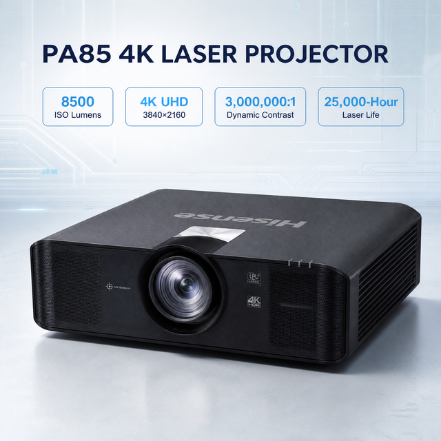Hisense PA85 8500 Lumens 4K Laser Projector for Large Venue Exhibition Professional Engineering Projector