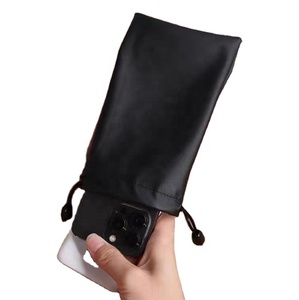 Biểu tượng tùy chỉnh mềm PU da Kính mắt trường hợp điện thoại di động <span class=keywords><strong>Pouch</strong></span> in nổi cho kính mát Màn hình sử dụng kính mắt chăm sóc - Product Image 1