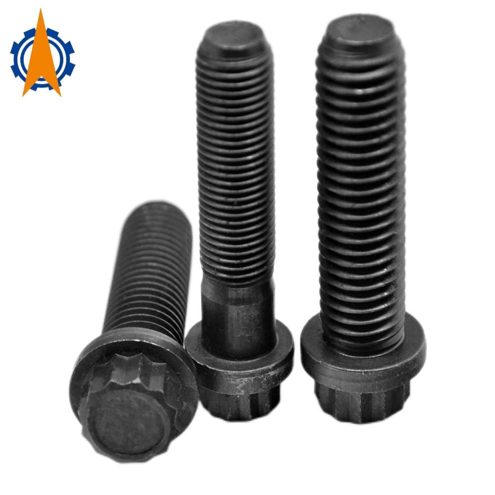 flange bolt 12 point m7 stainless steel wheel bolt m8x1.