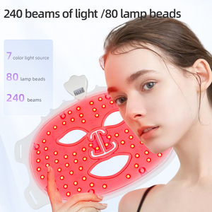 หน้ากากซิลิโคนบำบัดด้วยแสง LED สำหรับดูแลผิวหน้า เครื่องบำบัดด้วยแสงสีแดง <span class=keywords><strong>PDT</strong></span> - Product Image 2