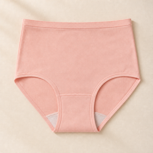 Braguitas de Algodón Antibacterianas de Talle Alto Color Rosa Melocotón para Mujer, Algodón Peinado con Cobertura Abdominal, Funcionales para el Uso Diario - Product Image 6