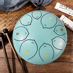 Заводское предложение, новый дизайн, 8-дюймовый стальной язычковый барабан <span class=keywords><strong>20</strong></span> см, ручной барабан с синим хвостовиком, металлический материал - Product Image 4