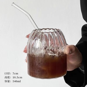 Vaso <span class=keywords><strong>de</strong></span> <span class=keywords><strong>Vidrio</strong></span> Resistente al Calor <span class=keywords><strong>de</strong></span> Gran Capacidad con Pajita para Té con Leche, Refrescos, Jugos, Bebidas <span class=keywords><strong>de</strong></span> Alta Gama - Product Image 4