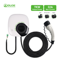 Chargeur rapide EV 7kW mural AC Station de charge Type 1 prise usage domestique RFID étanche WiFi App contrôle Compatible