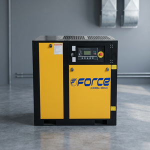 Compresor de aire de tornillo rotativo de 20HP y 16 bar con receptor de aire y secador de aire de 100CFM para herramientas neumáticas y equipos industriales - Product Image 2