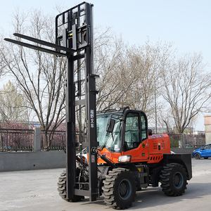 Preço barato Roda Diesel Paletes Empilhadeira Equipamento De Manuseio Empilhadeira De Terreno Áspero Empilhador Hidráulico Fazenda Empilhadeira Empilhadeira - Product Image 3