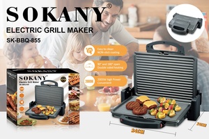 Machine à sandwich chaud Sokany, grille électrique pour micro-ondes, pour faire des sandwichs au petit-déjeuner, <span class=keywords><strong>2000w</strong></span> - Product Image 3