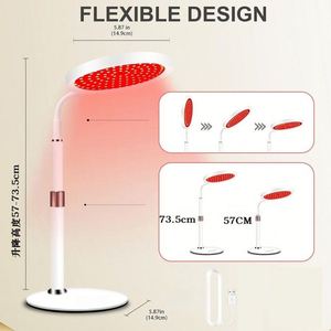 660nm Near Infrared Red Light Therapy Lamp for Pain Relief Skin Muscle <b>Recovery</b> Wound Healing <b>Smart</b> Timer Home Use Therapy Lamp - Product Image 5