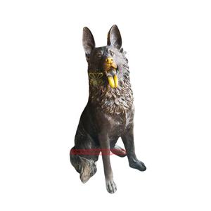 Bronze célèbre chien <span class=keywords><strong>Statue</strong></span> maison jardin ornement <span class=keywords><strong>Sculpture</strong></span> métal artisanat Premium Figurine pour décor extérieur - Product Image 2