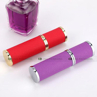 Pabrik murah barang baru perjalanan Mini berwarna parfum Kulit botol semprot pompa dengan Atomizer Tester sampel 5 10 15 Ml botol