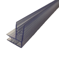 Profilé d'angle en PVC transparent pour affichage, extrusion plastique clair, pour maintenir des panneaux de 5 mm à 6 mm, 90 degrés